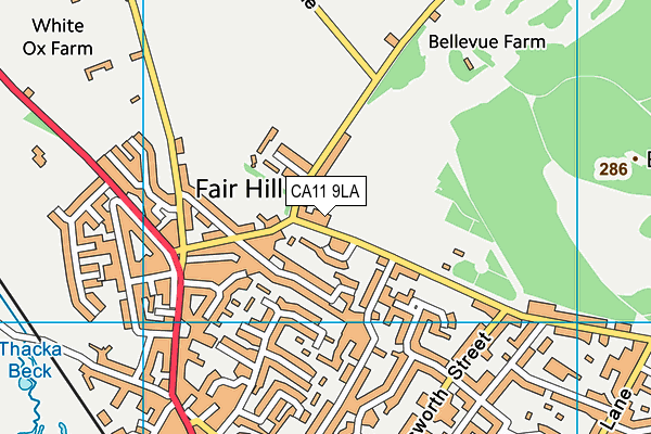 CA11 9LA map - OS VectorMap District (Ordnance Survey)