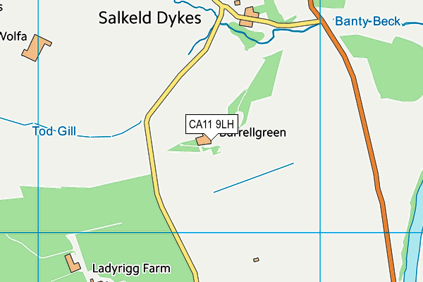 CA11 9LH map - OS VectorMap District (Ordnance Survey)