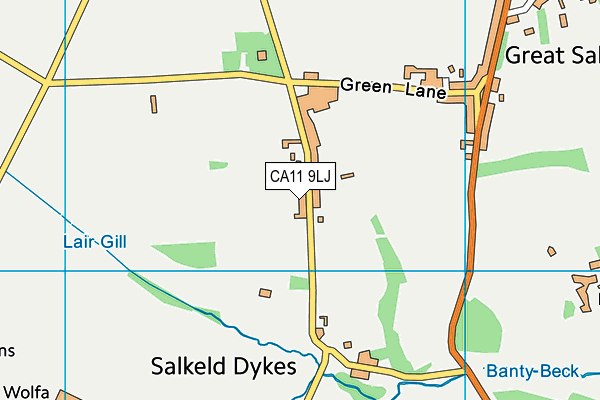 CA11 9LJ map - OS VectorMap District (Ordnance Survey)