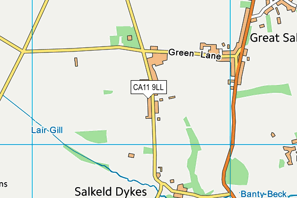 CA11 9LL map - OS VectorMap District (Ordnance Survey)