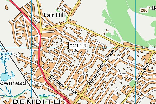 CA11 9LR map - OS VectorMap District (Ordnance Survey)