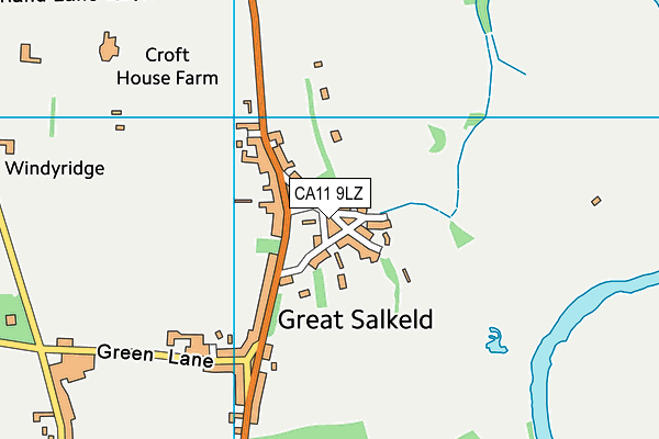 CA11 9LZ map - OS VectorMap District (Ordnance Survey)