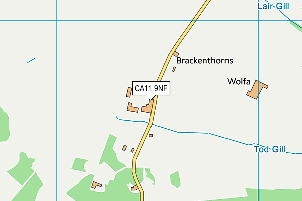 CA11 9NF map - OS VectorMap District (Ordnance Survey)