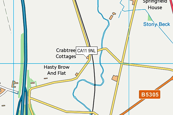 CA11 9NL map - OS VectorMap District (Ordnance Survey)