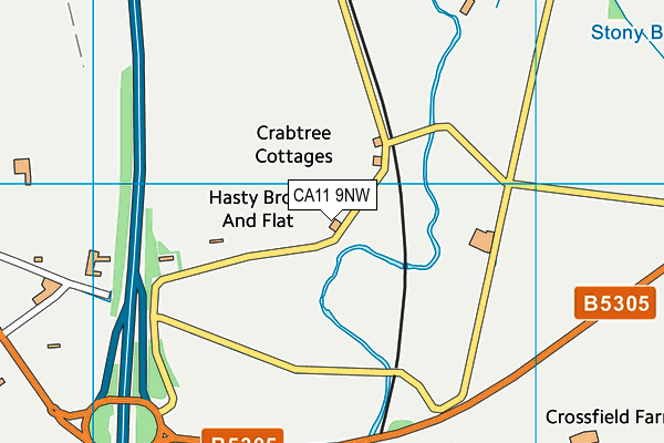 CA11 9NW map - OS VectorMap District (Ordnance Survey)