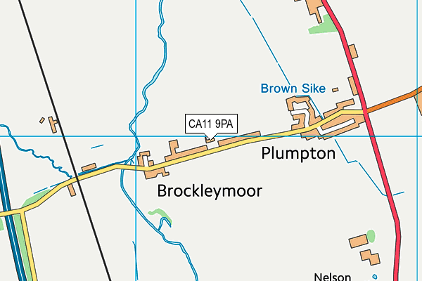 Plumpton School map (CA11 9PA) - OS VectorMap District (Ordnance Survey)