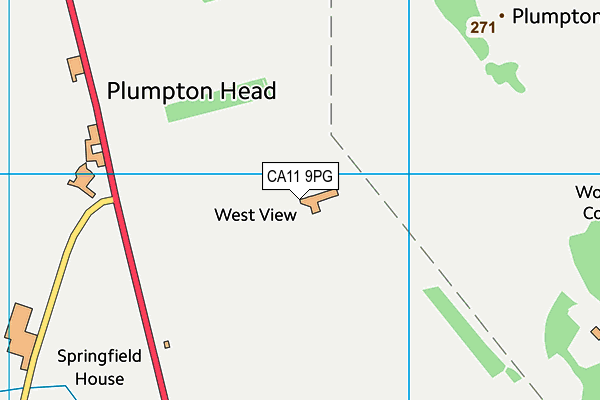 CA11 9PG map - OS VectorMap District (Ordnance Survey)