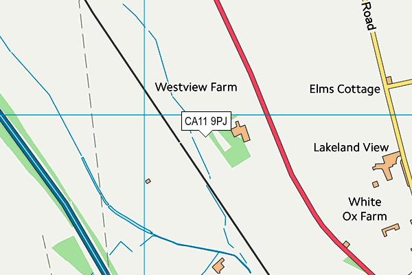 CA11 9PJ map - OS VectorMap District (Ordnance Survey)