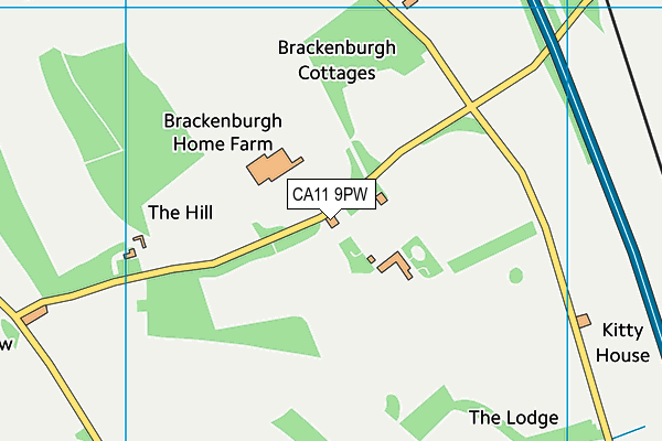 CA11 9PW map - OS VectorMap District (Ordnance Survey)