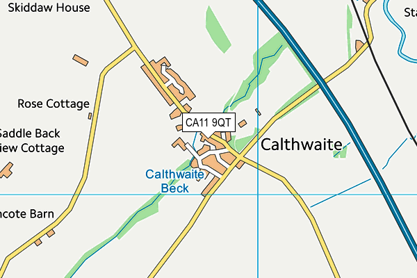 Calthwaite CofE School map (CA11 9QT) - OS VectorMap District (Ordnance Survey)