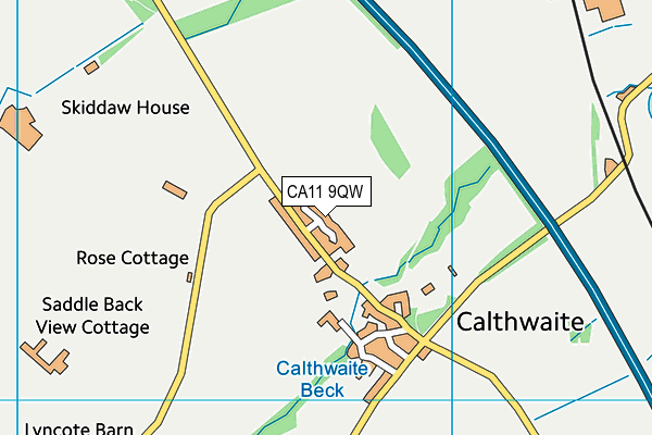 CA11 9QW map - OS VectorMap District (Ordnance Survey)