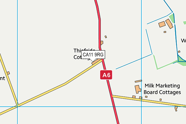 CA11 9RG map - OS VectorMap District (Ordnance Survey)