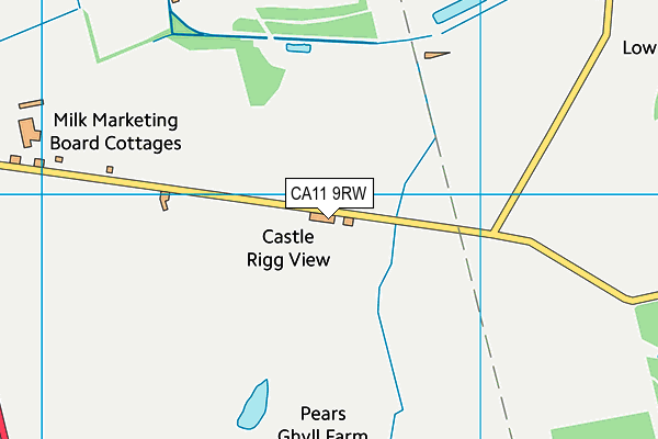 CA11 9RW map - OS VectorMap District (Ordnance Survey)