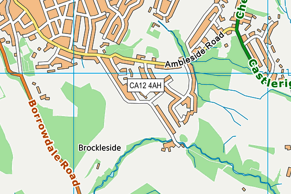 CA12 4AH map - OS VectorMap District (Ordnance Survey)