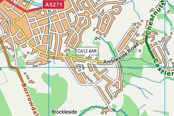 CA12 4AR map - OS VectorMap District (Ordnance Survey)