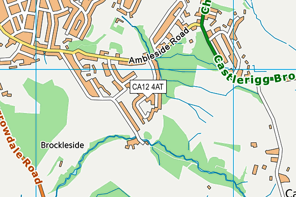 CA12 4AT map - OS VectorMap District (Ordnance Survey)