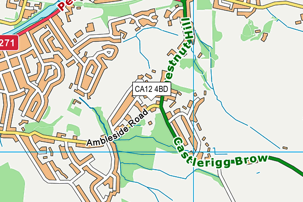 CA12 4BD map - OS VectorMap District (Ordnance Survey)