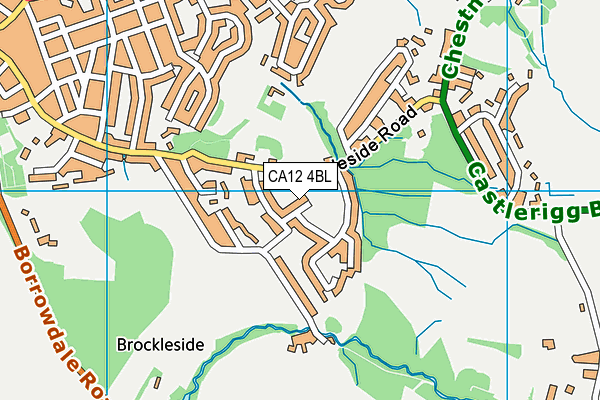 CA12 4BL map - OS VectorMap District (Ordnance Survey)