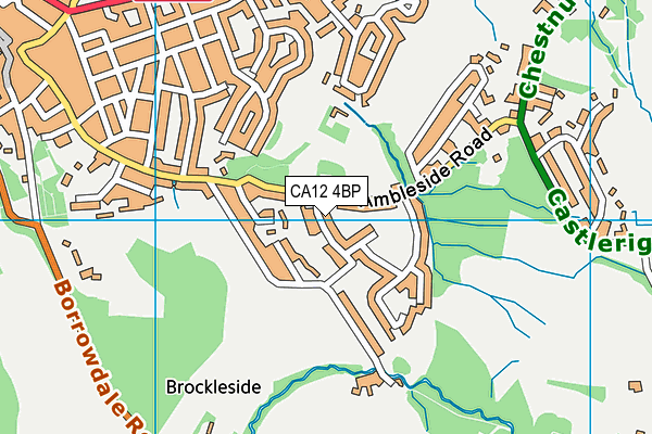 CA12 4BP map - OS VectorMap District (Ordnance Survey)