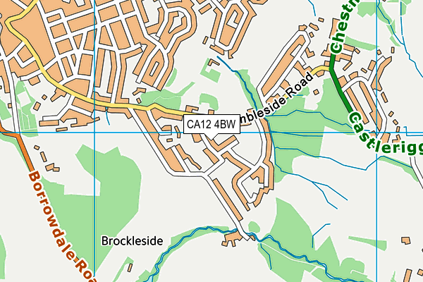 CA12 4BW map - OS VectorMap District (Ordnance Survey)