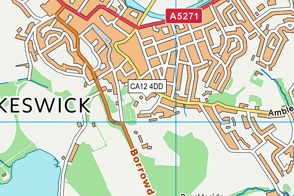 CA12 4DD map - OS VectorMap District (Ordnance Survey)