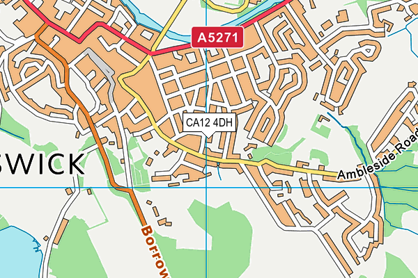 CA12 4DH map - OS VectorMap District (Ordnance Survey)