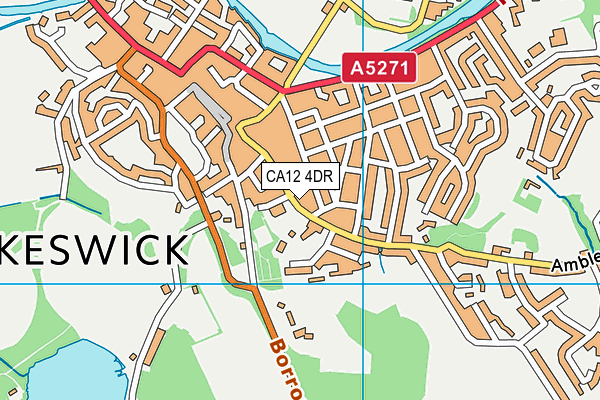 CA12 4DR map - OS VectorMap District (Ordnance Survey)