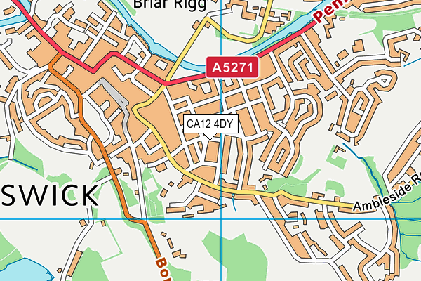 CA12 4DY map - OS VectorMap District (Ordnance Survey)