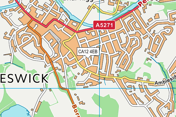 CA12 4EB map - OS VectorMap District (Ordnance Survey)