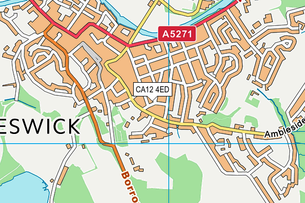 CA12 4ED map - OS VectorMap District (Ordnance Survey)