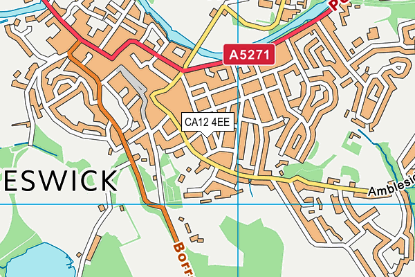 CA12 4EE map - OS VectorMap District (Ordnance Survey)