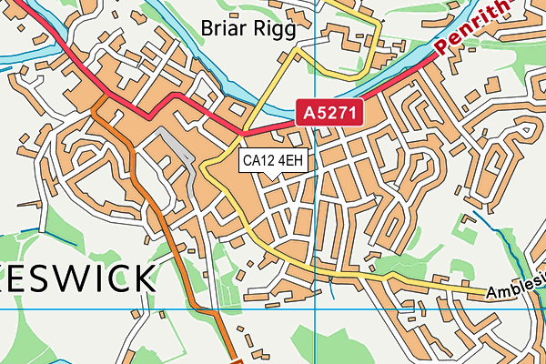 CA12 4EH map - OS VectorMap District (Ordnance Survey)