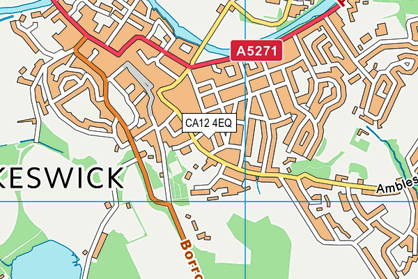 CA12 4EQ map - OS VectorMap District (Ordnance Survey)