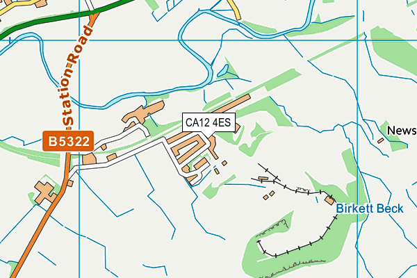 CA12 4ES map - OS VectorMap District (Ordnance Survey)