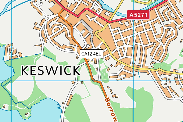 CA12 4EU map - OS VectorMap District (Ordnance Survey)