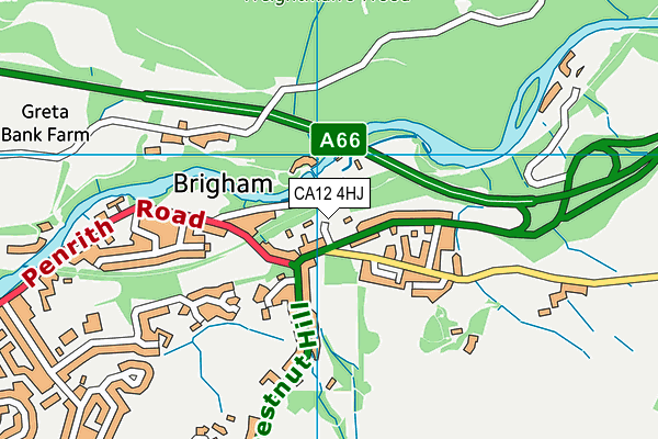 CA12 4HJ map - OS VectorMap District (Ordnance Survey)