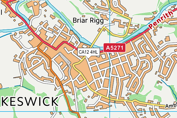 CA12 4HL map - OS VectorMap District (Ordnance Survey)