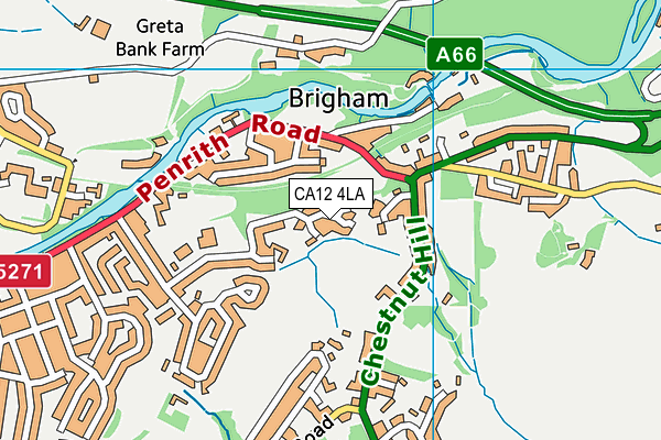 CA12 4LA map - OS VectorMap District (Ordnance Survey)