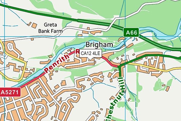 CA12 4LE map - OS VectorMap District (Ordnance Survey)