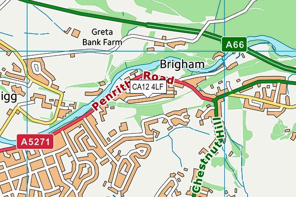 CA12 4LF map - OS VectorMap District (Ordnance Survey)