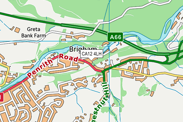 CA12 4LH map - OS VectorMap District (Ordnance Survey)