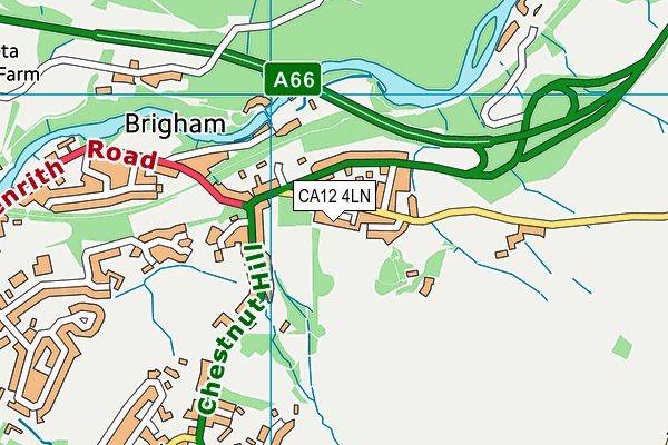 CA12 4LN map - OS VectorMap District (Ordnance Survey)