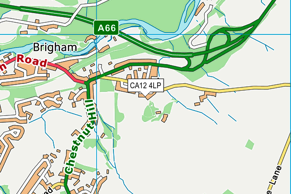 CA12 4LP map - OS VectorMap District (Ordnance Survey)