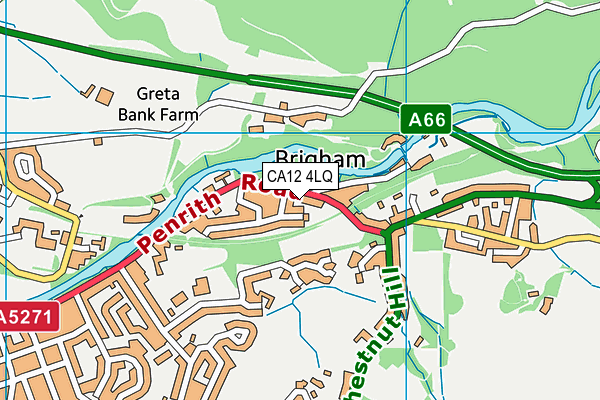 CA12 4LQ map - OS VectorMap District (Ordnance Survey)