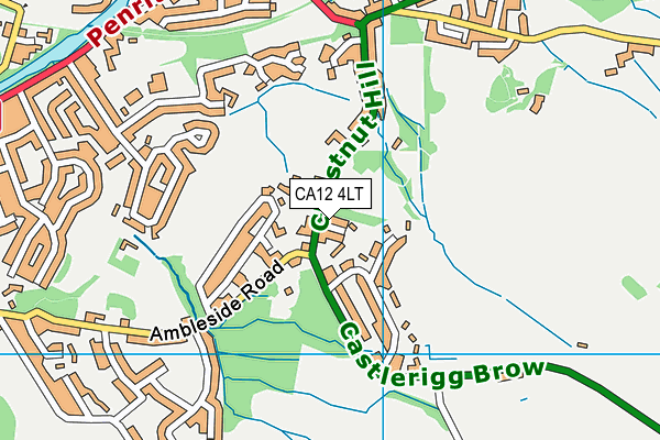 CA12 4LT map - OS VectorMap District (Ordnance Survey)