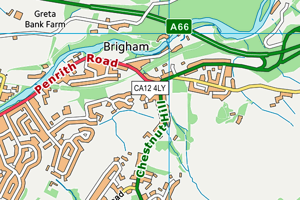 CA12 4LY map - OS VectorMap District (Ordnance Survey)