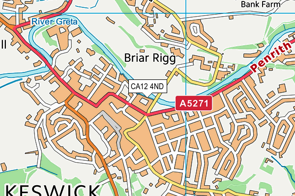 CA12 4ND map - OS VectorMap District (Ordnance Survey)