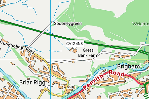 CA12 4NS map - OS VectorMap District (Ordnance Survey)