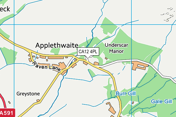 CA12 4PL map - OS VectorMap District (Ordnance Survey)