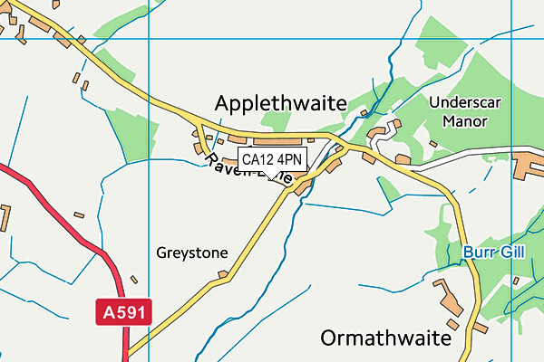 CA12 4PN map - OS VectorMap District (Ordnance Survey)